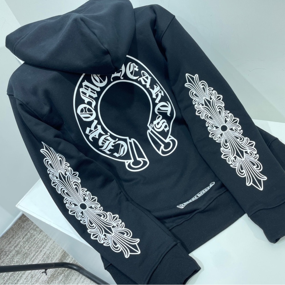 Chrome Hearts Black Zip-Up Hoodie - Picture 7 of 16
